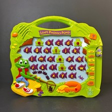 LeapFrog Leaps Phonics Pond Interactive Alphabet Learning Toy Green 2000 Vintage