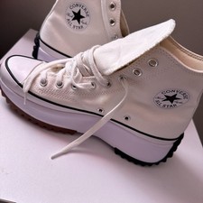 Converse Chuck Taylor All Star High Top Platform Sneaker White Canvas Lace-Up