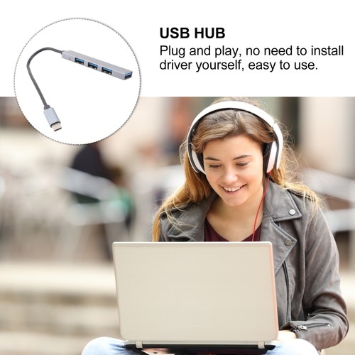 -C-Hub USB-Hub Mit Mehreren Anschlüssen Tragbarer Datenknotenpunkt - 第 7/12 張圖片