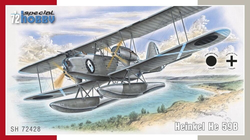 Maquette Heinkel He 59B 1/72 Special Hobby pour diorama historique de la Seconde Guerre
