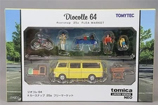 Tomytec Tomica Diocolle 64 NEO 25a Flea Market Nissan Homy Van (Yellow) 1:64