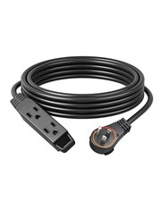 DEWENWILS 25FT Low Profile Extension Cord 360 Rotating Flat Plug 3 Outlet