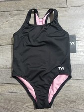TYR Girls' Durafast Lite Ella Maxfit Swimsuit Sz S 6/6X 
