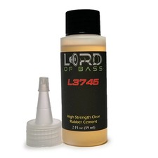 2oz Pro-Grade Rubber Speaker Subwoofer Glue Adhesive Light Clear