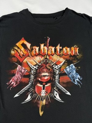 Sabaton Band T-Shirt Schwarz Heavy Metal Rock Shirt