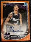 Topps 2025-26 Bowman Paper Autographs Nique Clifford RC Auto Orange /25 #RVA-NC