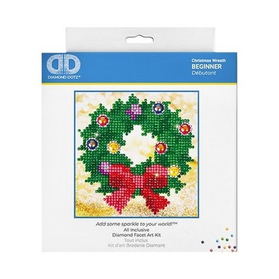 Diamond Dotz Christmas Wreath DD2.037 BEGINNER Diamond art kit