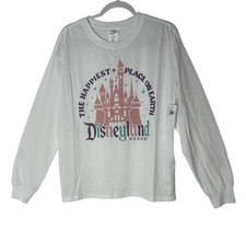 New Disneyland Resort T Shirt Top Women&rsquo;s Large Long Sleeve Cinderella Castle