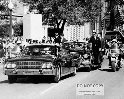 PRESIDENT JOHN F. KENNEDY SHOWS EVIDENCE OF BEING SHOT - 8X10 PHOTO