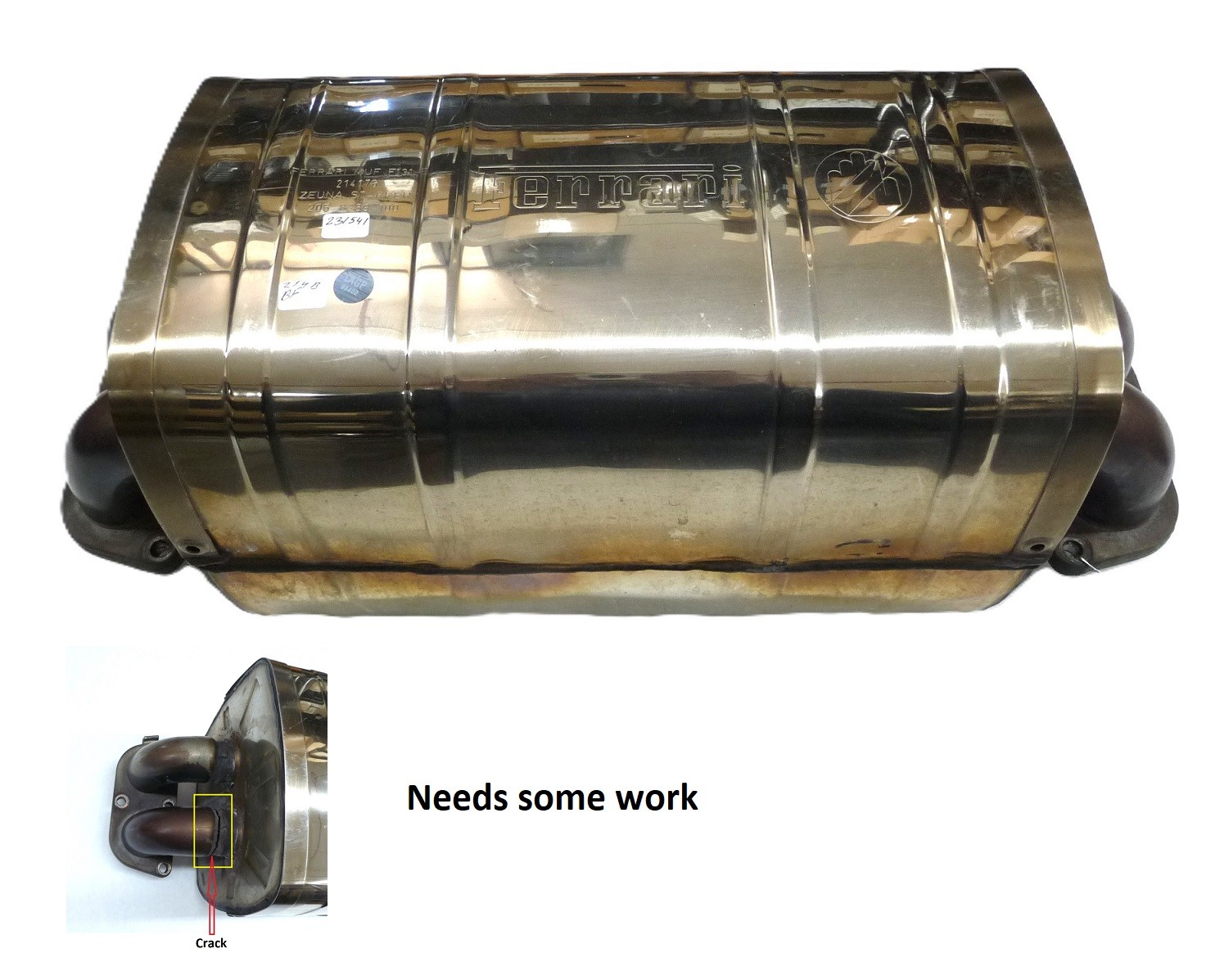 Ferrari F430 2005-2009 Muffler P/N 231541