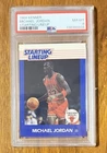 1990 Michael Jordan Kenner Starting Lineup Chicago Bulls Trading Card/ PSA 8