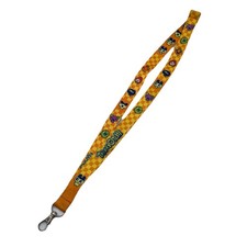 RARE Vintage Tamagotchi Lanyard Gotchi Original Lama Mametchi Gold Checkered
