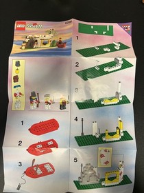 Vintage LEGO 6266 Cannon Cove 1993 Imperial Guards Pirates - Manual & 3 Minifigs