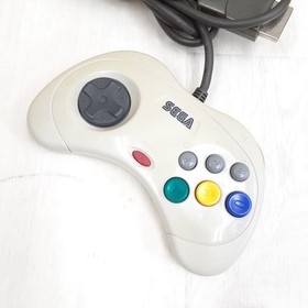 Sega Saturn Console Japan white with 6 games 1 controller Ready to Play tested