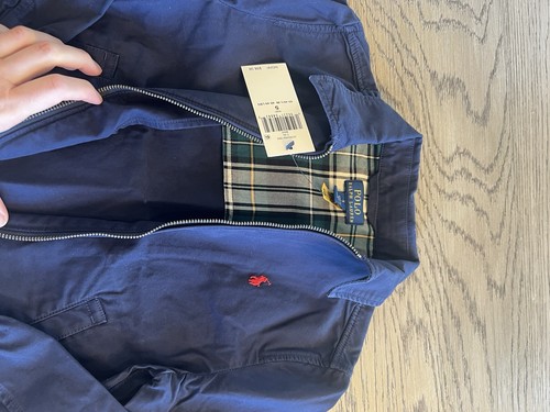 Polo Ralph Lauren Boys Navy Blue Cotton Zip-Up Jacket Size 5 NWT - Picture 7 of 8
