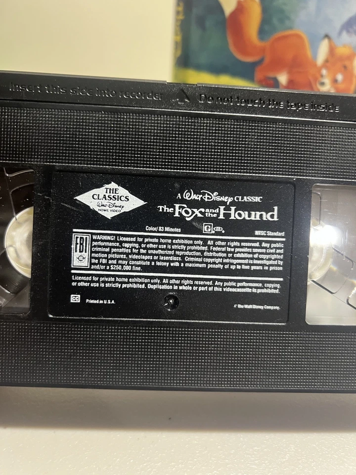 The Fox and The Hound Diamond Collection 1994 Walt Disney Classic VHS Tape - Image 3 of 4