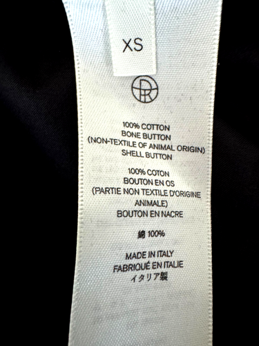 The Row 2 4 US 40 IT XS S Oversize Schwarz 100% Baumwolle Tunika Top Bluse Runway - Bild 10 von 11