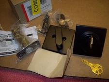 Miseno MLK1228BK Lorton Single Cylinder Keyed Entry Deadbolt - Matte Black, New!