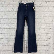NWT Anthropologie Pilcro High Rise Bootcut Flare Jeans Womens Size 26 Dark Blue