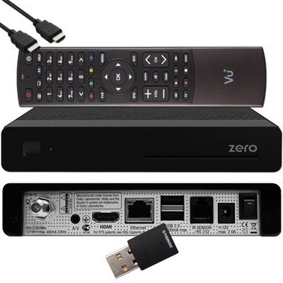  VU+ Zero HW Version 2, DVB-S2 Full-HD Sat Tuner E2 Linux Receiver + 300 WiFi  