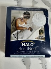 HALO BASSINEST MATTRESS PAD COVER WATERPROOF MACHINE WASHABLE COVER
