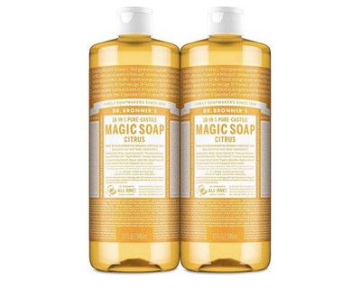 Dr. Bronner's Magic Soap Organic Citrus Body Wash 32 fl oz 2-Pack