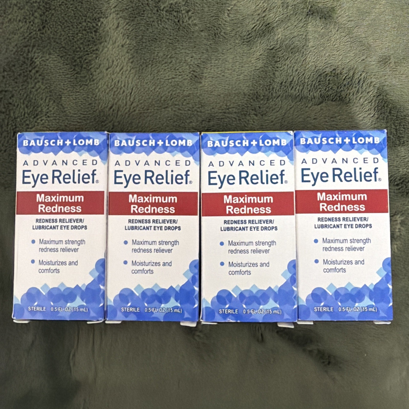 4x Bausch+Lomb Advanced Eye Relief Max Strength Redness Reli