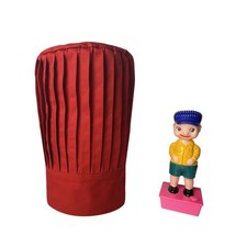 Hibachi Chef Tall Hat in Red with Wee Wee Squirting Boy