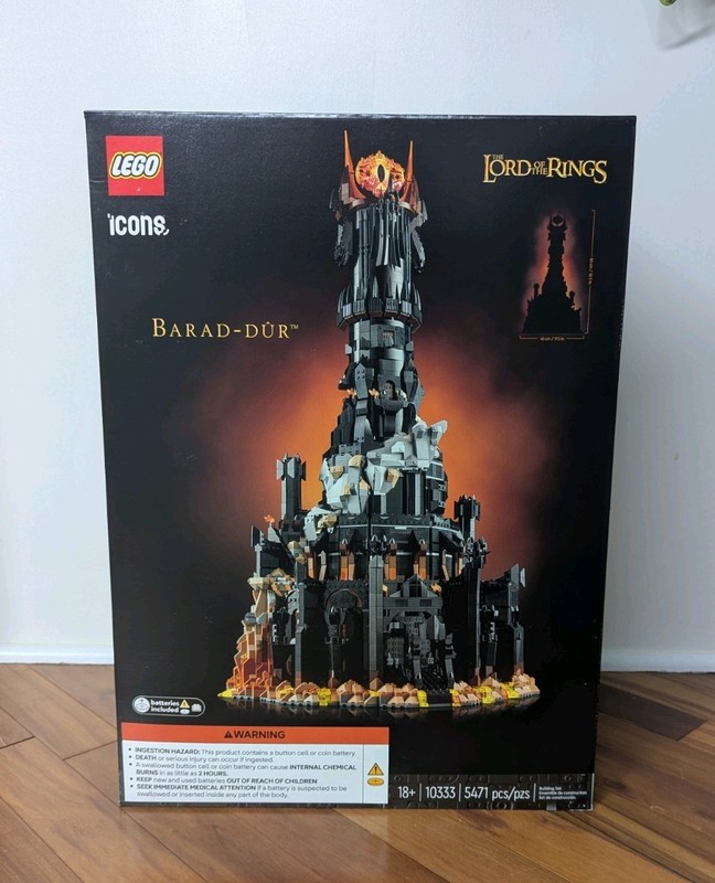 Lego Icons The Lord of the Rings Barad-dur 10333 NEW factory sealed official set