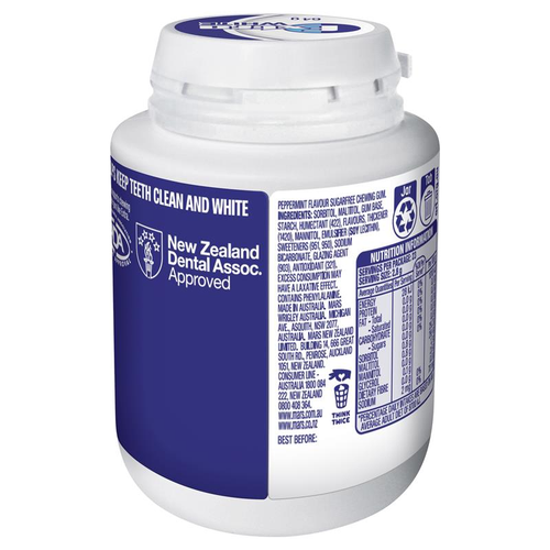 Wrigleys Extra Chewing Gum Professional White Peppermint 64g X 6