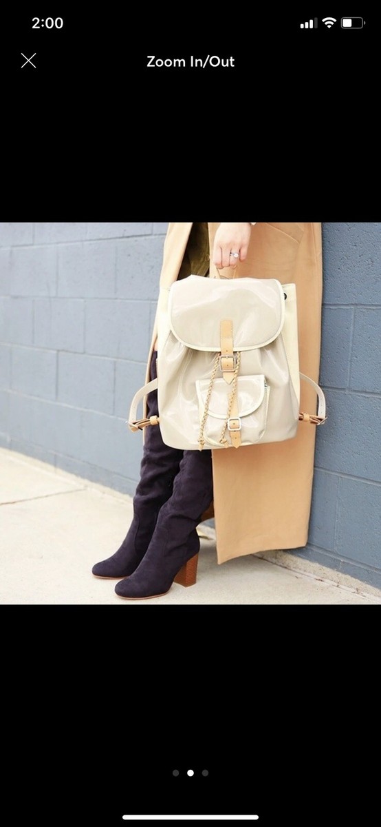 Harper Ave Le Corb Backpack in Gray & Cream In Gray & Cream Harper Ave Le Corb Backpack in Gray & Cream | REVOLVE main image 4