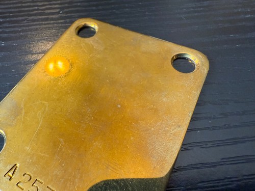 NOS Schecter Van Nuys Brass neck plate Obe Estate #2 - Picture 2 of 4