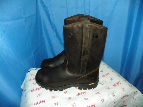 REFRIGIWEAR VIBRAM MEN'S LEATHER STEEL TOE BOOTS SIZE 13 200GRAMS THINSULATE NEW - Picture 3 of 12