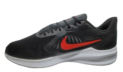 NIKE AIR DOWNSHIFTER 10 BLACK & RED MESH RUNNING SHOE MEN display picture 3
