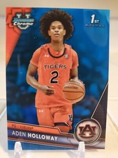2024 BOWMAN CHROME U ADEN HOLLOWAY True Blue Refractor Card Holo Insert #/199 SP
