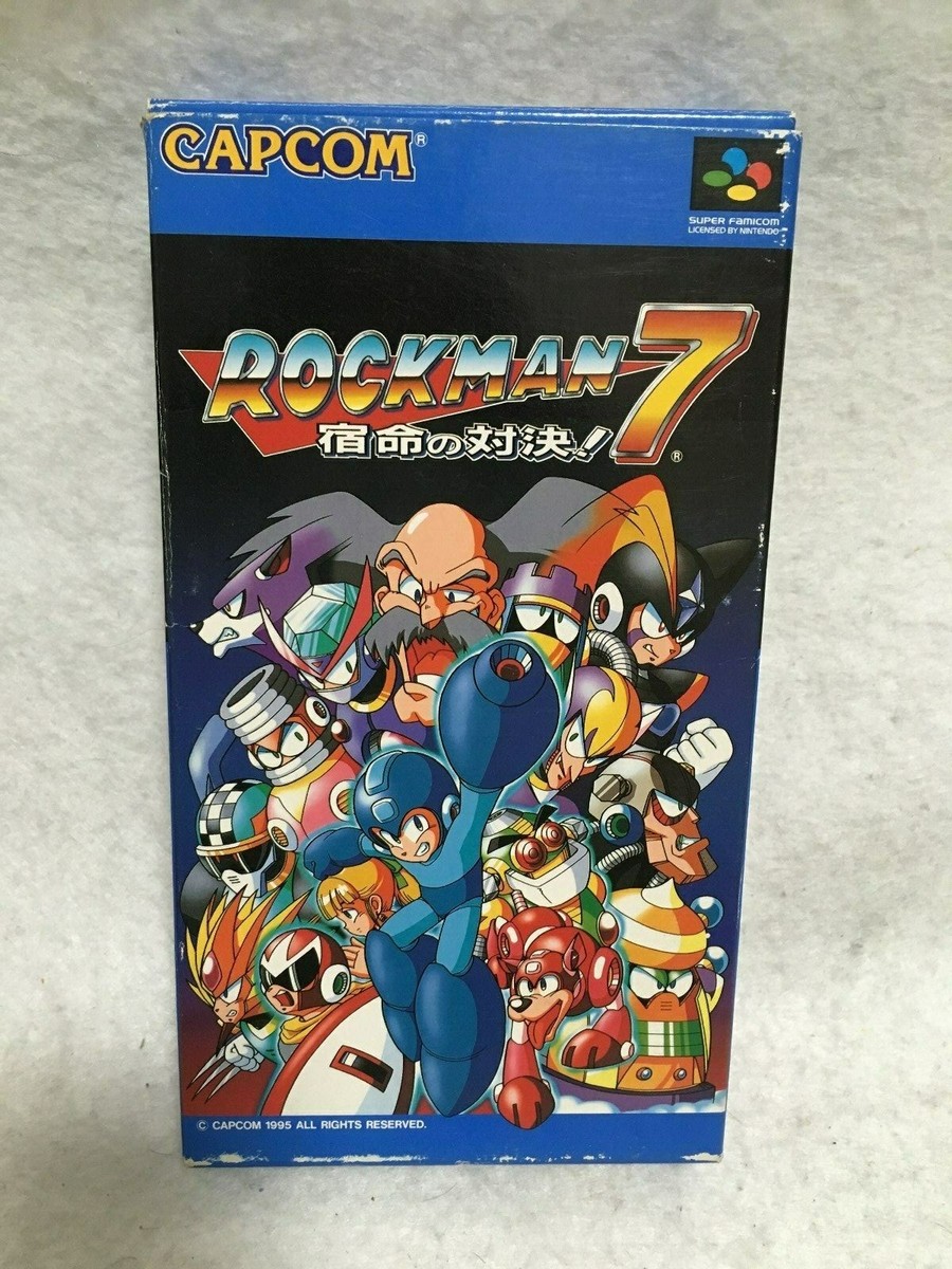 Rock Man 7 Mega Man Nintendo Super Famicom SFC SNES Japan