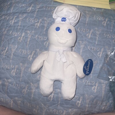 Pillsbury Dough Boy Plush Beanie Doll Collectible Vintage DOB 1965