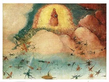 Postcard Hieronymus Bosch The Haywain - Genesis of Evil, Loss of Paradise MINT