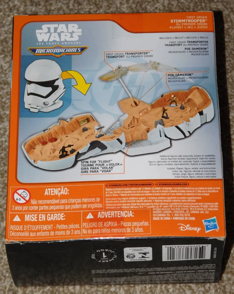 MICRO MACHINES STAR WARS THE FORCE AWAKENS STORMTROOPER PLAYSET (New In Box) - Image 2 of 2