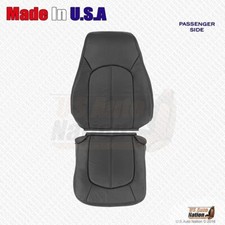 2008 2009 2010 Cadillac Cts Passenger Side Bottom Top Leather Seat Cover Black