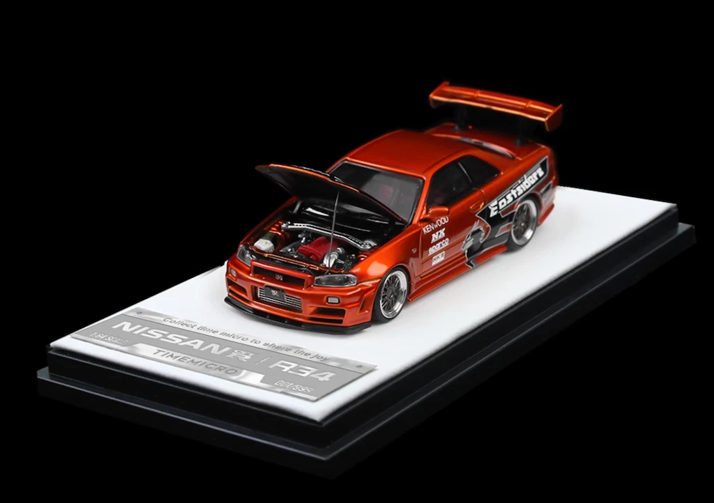 1/64 Alloy diecast car model Nissan Skyline GT-R R34 Z-tune