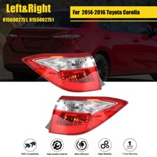 Fit For Toyota Corolla 2014-2016 Series Red Tail Light Signal Lamps Outer A Pair Fit For Toyota Corolla 2014-2016 Series Red Tail Light Signal Lamps Outer A Pair