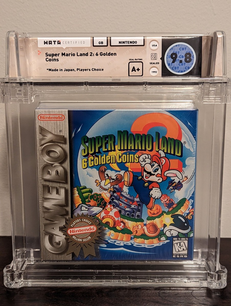 NEW SEALED Super Mario Land 2 6 Golden Coins Nintendo Game Boy