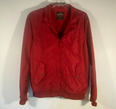 Napapijri Expedition Team Stone Wash Red Full Zip Jacket Men Size XL