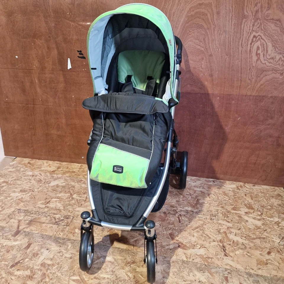 Britax Romer B-Dual 4 Stroller Pushchair Pram Folding Aurora Green Lime - Image 3 of 4