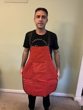 Mens canvas apron for barbers