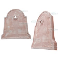 Rosone in Terracotta per Fontana frontale pannello murale a parete per rubinetto