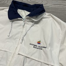 Vintage Apple Computer Southern California Education Mens Jacket Size Large Nice