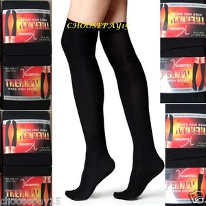fleece thigh high socks