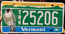REPLICA special graphic license plate Vermont Falcon